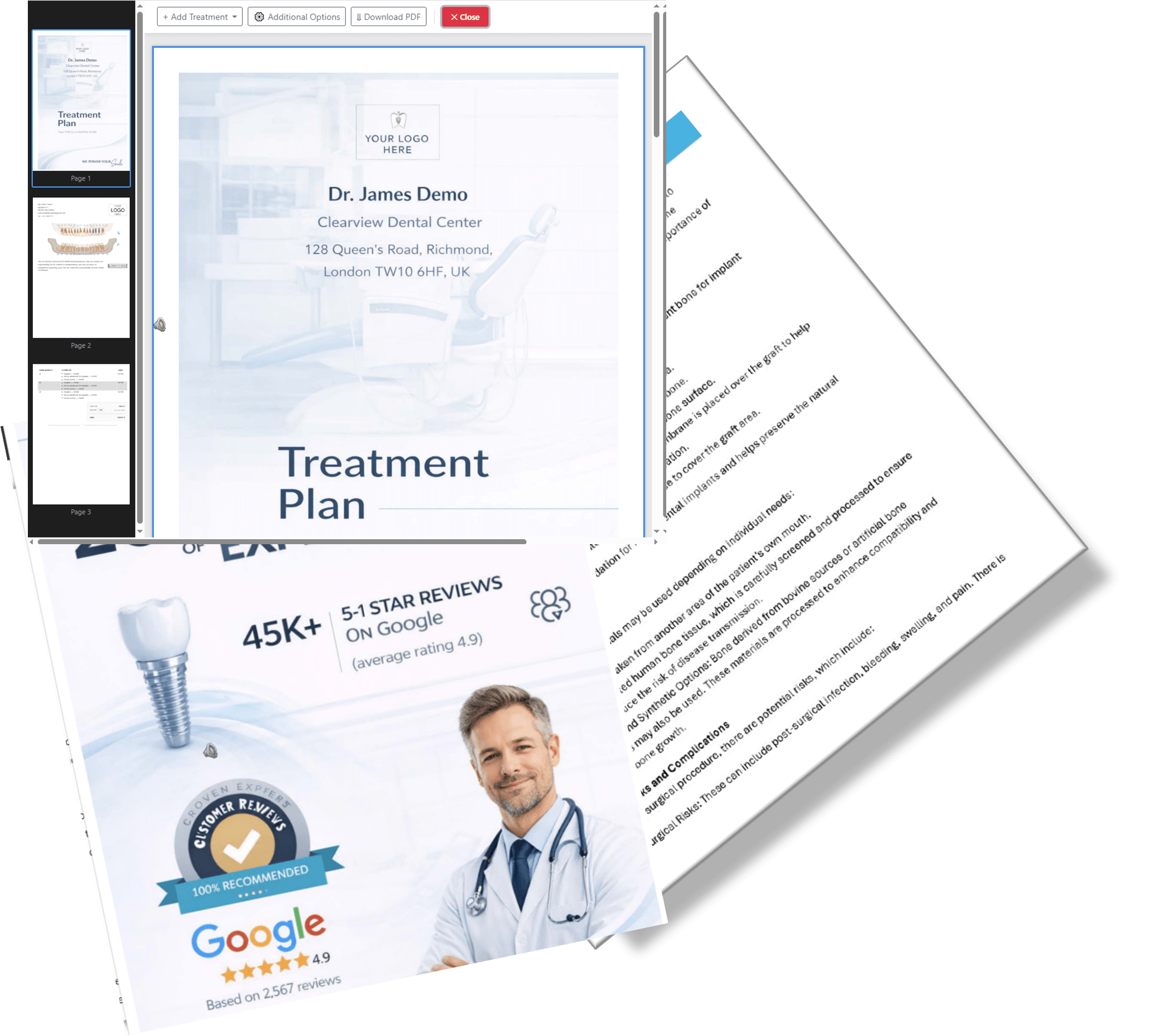 Patient-specific 3D treatment plan